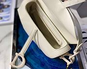 Dior Saddle Bag Original Leather Frosted White M9001 25.5cm - 3