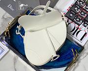 Dior Saddle Bag Original Leather Frosted White M9001 25.5cm - 2