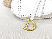 Dior Saddle Bag Original White M9001 25.5cm - 4
