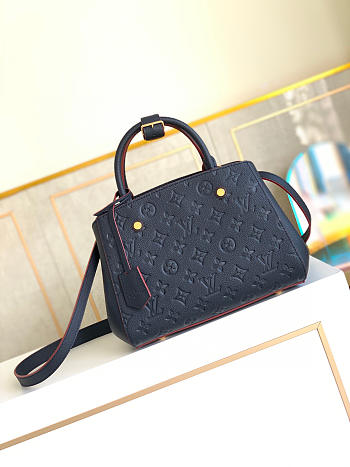 Louis Vuitton Montaigne BB Monogram Empreinte Marine Rouge/ Black M42747 29cm