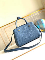 Louis Vuitton Montaigne BB Monogram Empreinte Blue M44314 29cm - 4