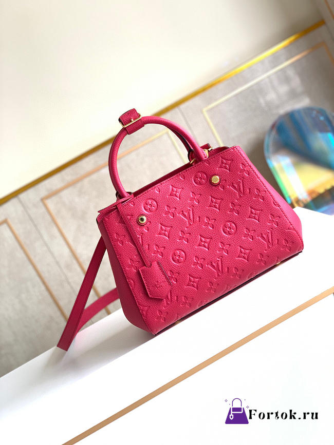 Louis Vuitton Montaigne BB Monogram Empreinte Cherry M54199 29cmm - 1