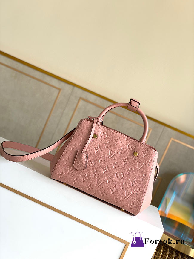 Louis Vuitton Montaigne BB Monogram Empreinte Pink Nude M44123 29cm - 1