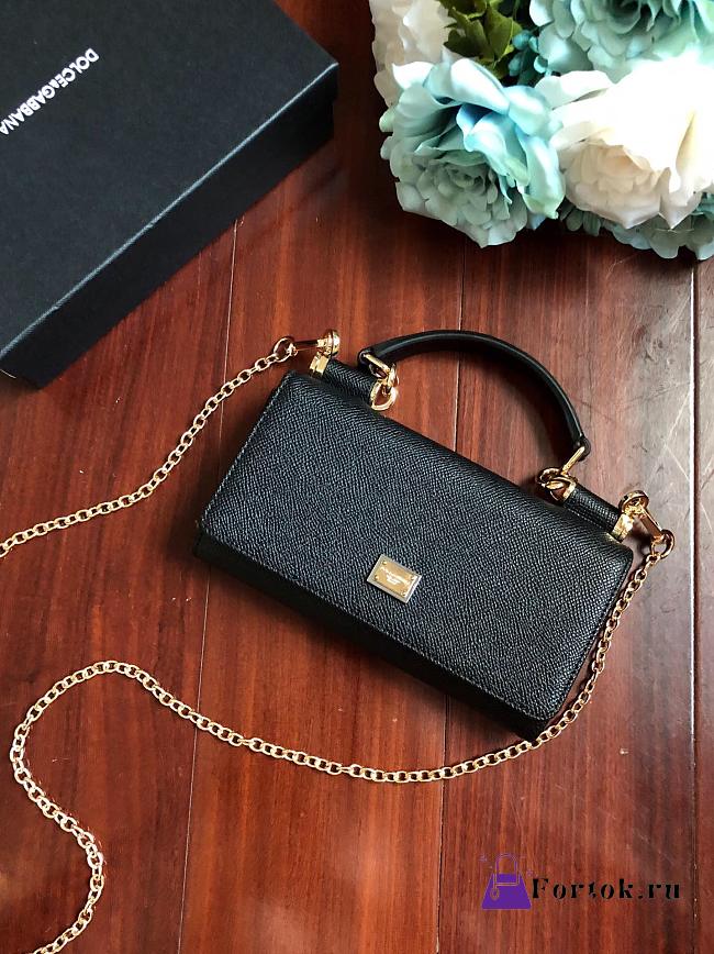 Dolce & Gabbana Chain Bag Black 19cm - 1