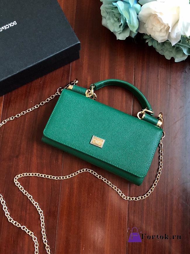 Dolce & Gabbana Chain Bag Green 19cm - 1