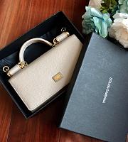 Dolce & Gabbana Chain Bag Cream 19cm - 5