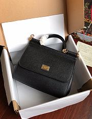 Dolce & Gabbana Sicily Small Leather Black 25cm - 1