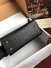 Dolce & Gabbana Sicily Small Leather Black 25cm - 6