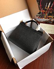 Dolce & Gabbana Sicily Small Leather Black 25cm - 4