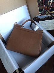 Dolce & Gabbana Sicily Small Leather Brown 25cm - 6