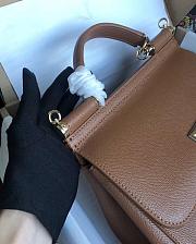 Dolce & Gabbana Sicily Small Leather Brown 25cm - 5