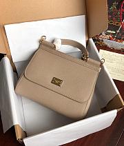 Dolce & Gabbana Sicily Small Leather Tan 25cm - 1