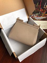 Dolce & Gabbana Sicily Small Leather Tan 25cm - 5