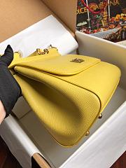 Dolce & Gabbana Sicily Small Leather Yellow 25cm - 6