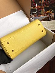 Dolce & Gabbana Sicily Small Leather Yellow 25cm - 5