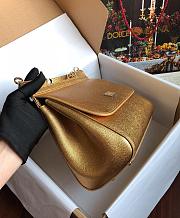 Dolce & Gabbana Sicily Small Leather Gold 25cm - 6