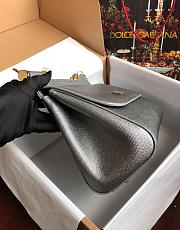 Dolce & Gabbana Sicily Small Leather Silver 25cm - 5