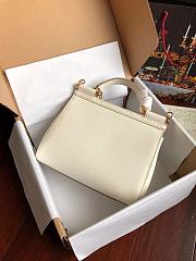 Dolce & Gabbana Sicily Small Leather White 25cm - 3