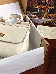 Dolce & Gabbana Sicily Small Leather White 25cm - 4
