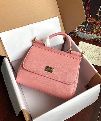 Dolce & Gabbana Sicily Small Leather Pink 25cm