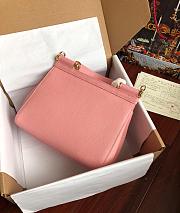 Dolce & Gabbana Sicily Small Leather Pink 25cm - 3