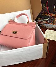 Dolce & Gabbana Sicily Small Leather Pink 25cm - 2