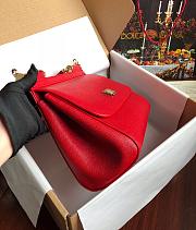  Dolce & Gabbana Sicily Small Leather Red 25cm - 3