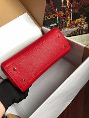  Dolce & Gabbana Sicily Small Leather Red 25cm - 6