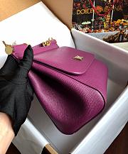 Dolce & Gabbana Sicily Small Leather Purple 25cm - 6