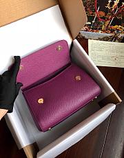Dolce & Gabbana Sicily Small Leather Purple 25cm - 3