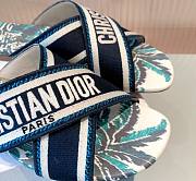 Dior Blue Palms Embroidered Cotton - 4