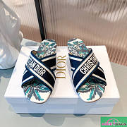Dior Blue Palms Embroidered Cotton - 1