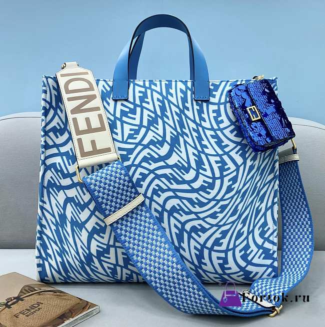 Fendi Tote Blue 8379 39cm - 1