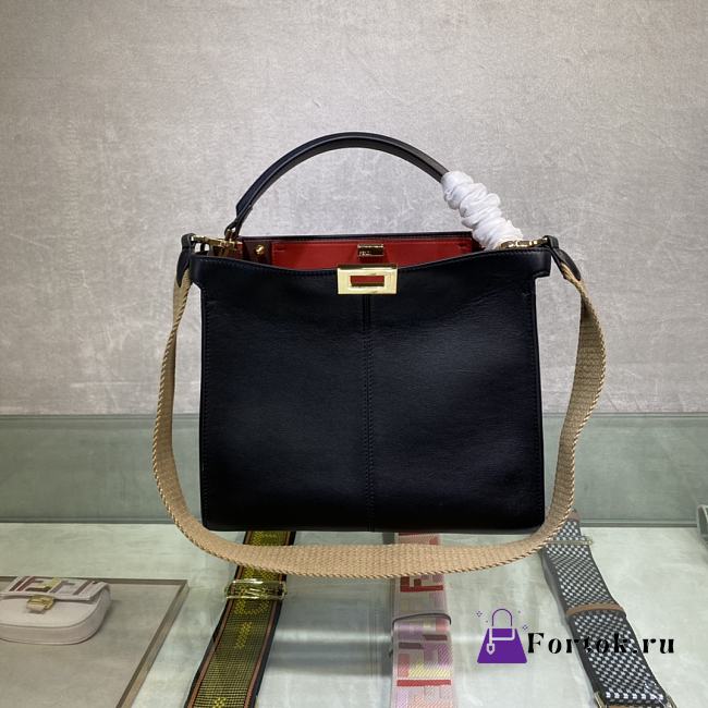 Fendi Peekaboo 305 Black/Red 30cm - 1
