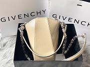 Givenchy Antigona Lock G-shaped Lambskin Beige 20cm - 1
