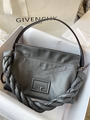 Givenchy Handbag Gray Leather ID93 0210 27cm - 1