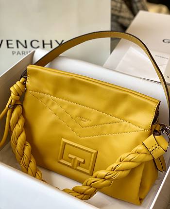 Givenchy Handbag Yellow Leather ID93 0210 27cm