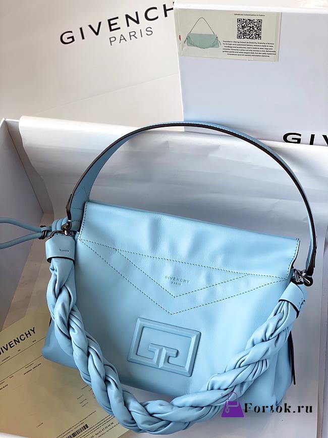 Givenchy Handbag Light Blue Leather ID93 0210 27cm - 1