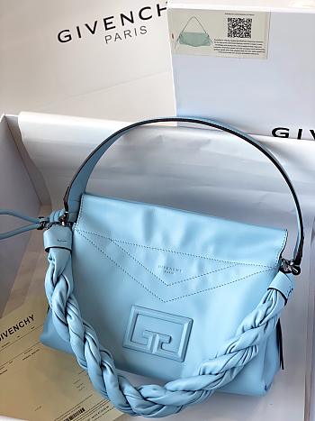 Givenchy Handbag Light Blue Leather ID93 0210 27cm