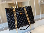 Chanel Original Lather Shopping Bag Black AS6611 35cm - 5