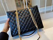 Chanel Original Lather Shopping Bag Black AS6611 35cm - 4