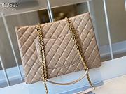Chanel Original Lather Shopping Bag Beige AS6611 35cm - 4