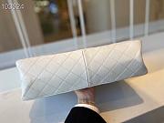Chanel Original Lather Shopping Bag White AS6611 35cm - 6