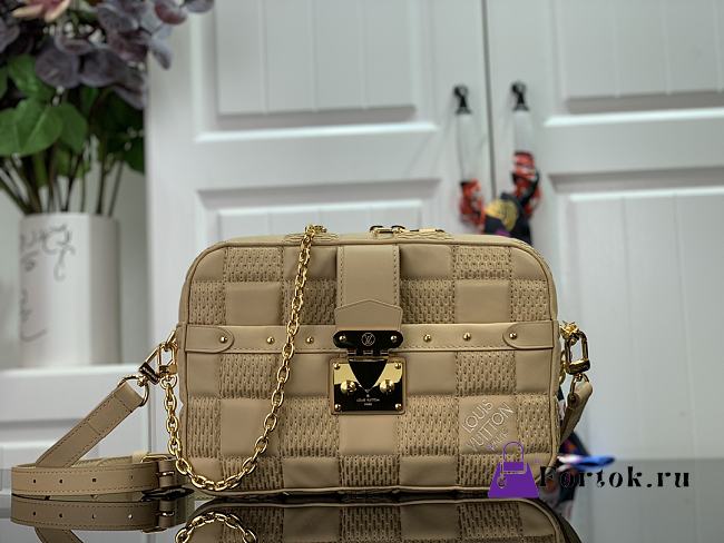 Louis Vuitton Trocadéro MM Damier S-lock Tan M59114 25.5cm - 1