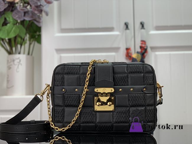 Louis Vuitton Trocadéro MM Damier S-lock Black M59114 25.5cm - 1