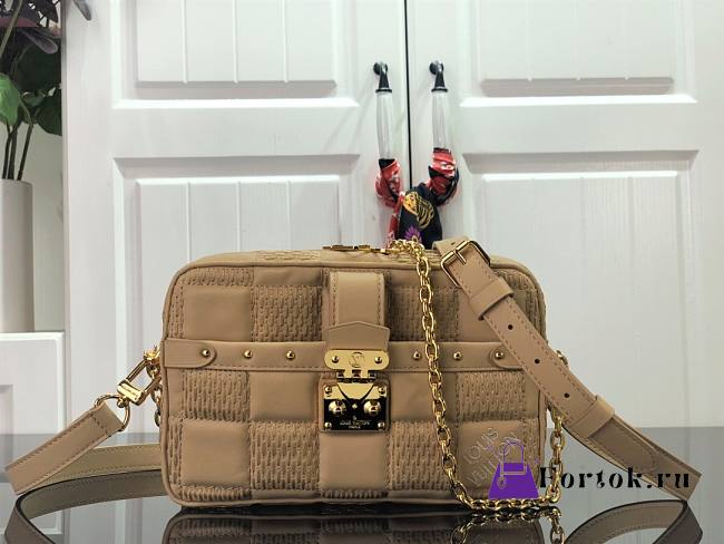 Louis Vuitton Trocadéro MM Damier S-lock Tan M59116 22cm - 1