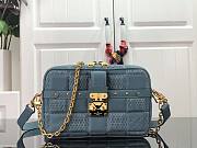Louis Vuitton Trocadéro MM Damier S-lock Teal Blue M59116 22cm - 1