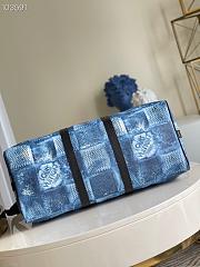 Louis Vuitton Keepall Bandoulière Blue N50069 50cm - 6