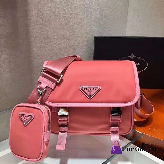 Prada Crossbody Bag Pink A2VD034 22cm - 1