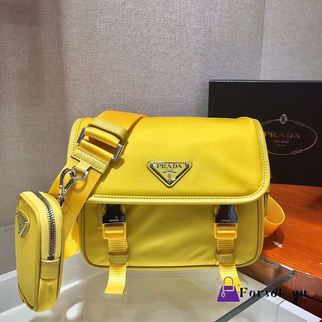 Prada Crossbody Bag Yellow A2VD034 22cm - 1